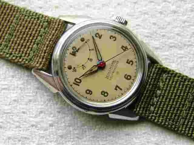 MENS vintage HALLMARK automatic GOOD CONDITION POWER RESERVE WRISTWATCH WWII ERA