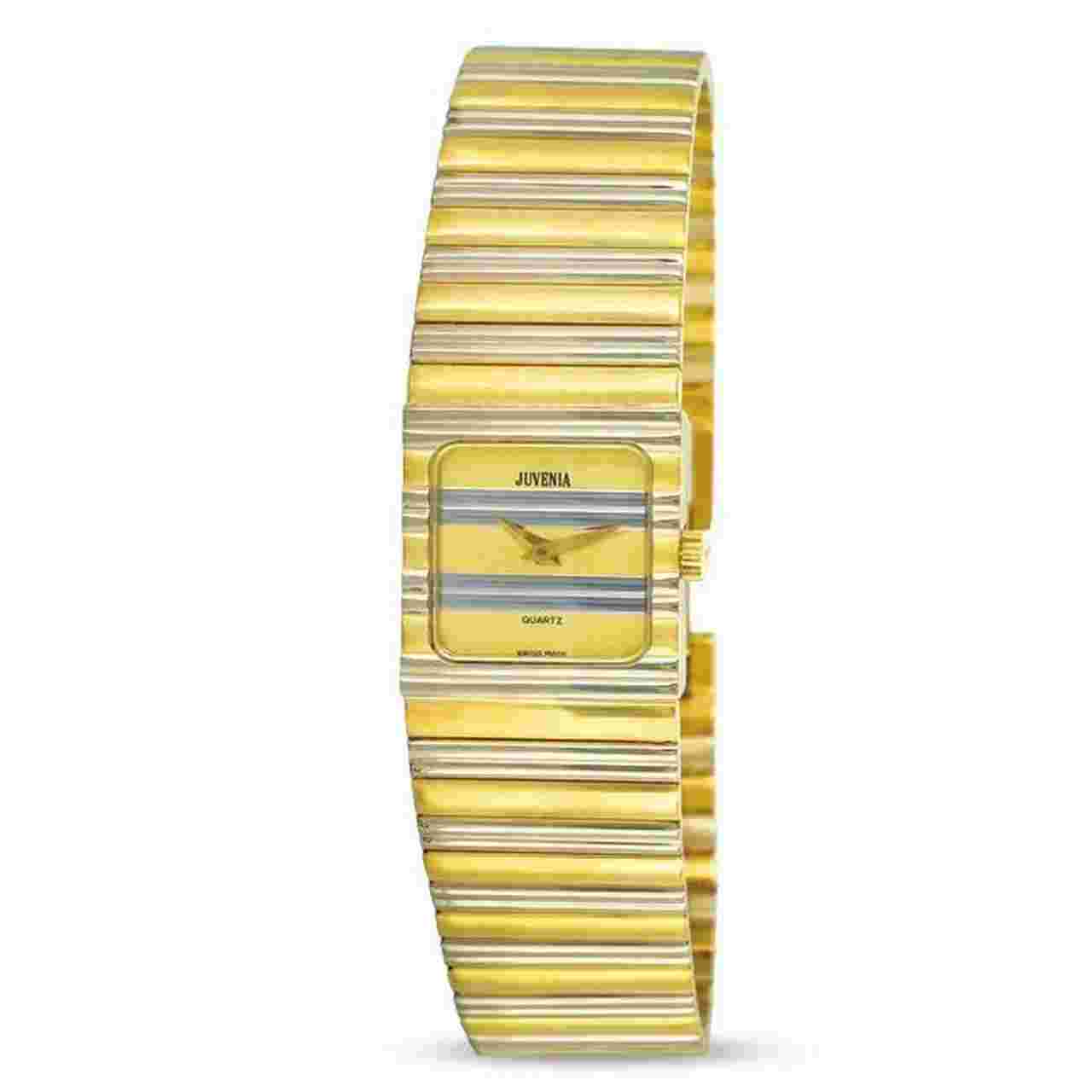 New Solid 18k Gold Two Tone JUVENIA Ladies Polo watch