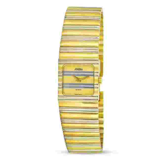 New Solid 18k Gold Two Tone JUVENIA Ladies Polo watch