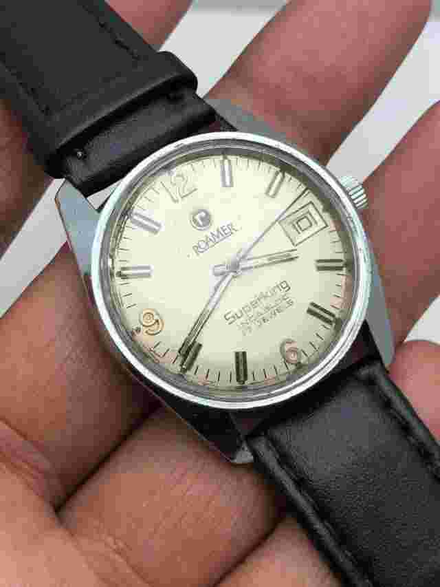 Roamer SuperKing Manual Winding 17 Jewels Vintage Men's Wrist Watch