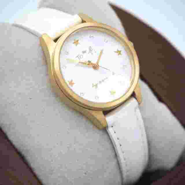 21 Agnes b watch ladies watch white cut glass