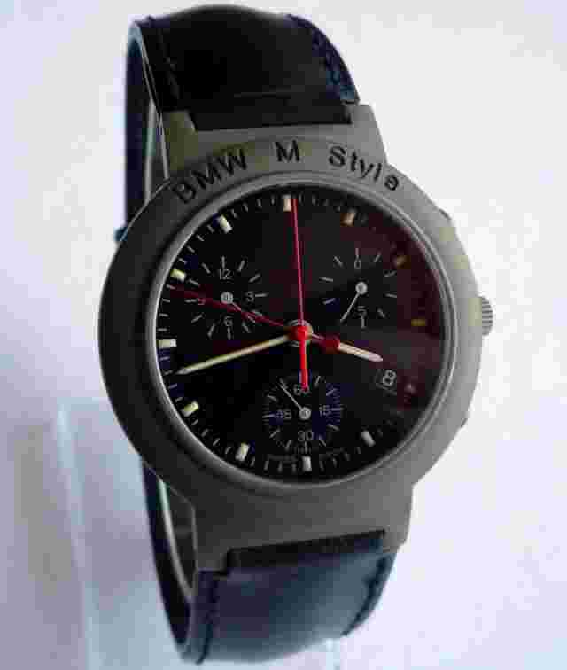 BMW M Style Power Motorsport Racing Titanium Accessory Sport Watch Chronograph