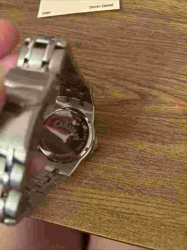Callaway Stainless Steel Watch Cy2006 Needs New Battery 40mm