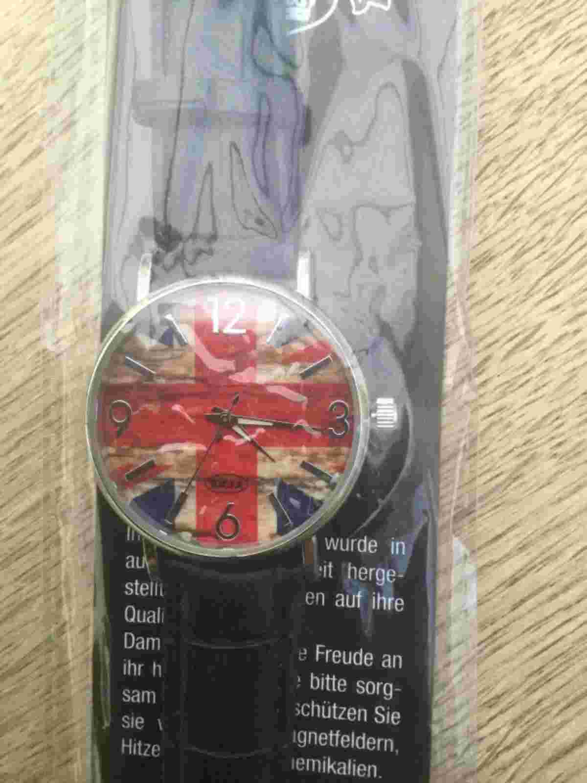 union Jack watch BN still packaged, Eigar model handmade classic.