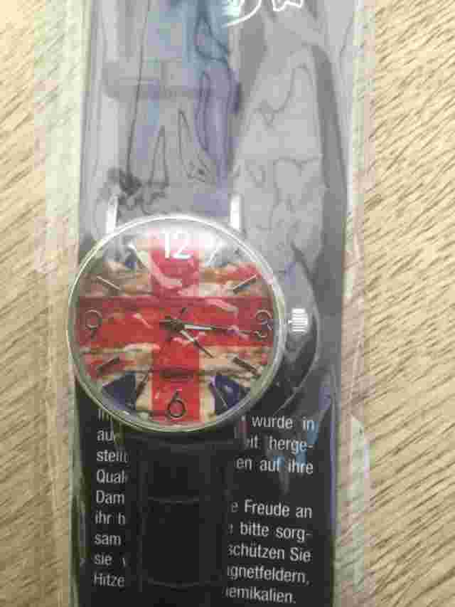 union Jack watch BN still packaged, Eigar model handmade classic.