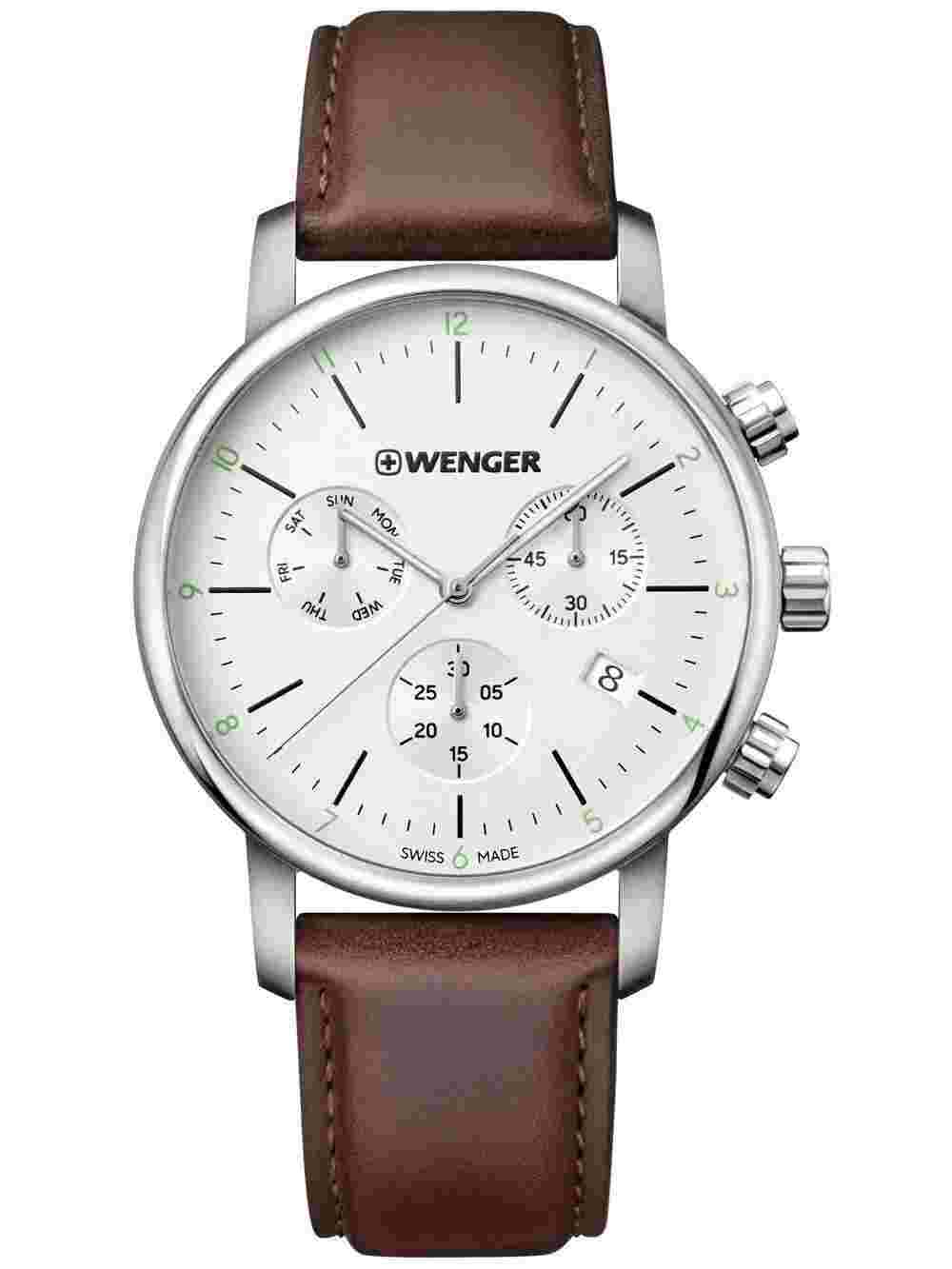 Wenger 01.1743.101 Urban Classic Chronograph 44mm 10 ATM