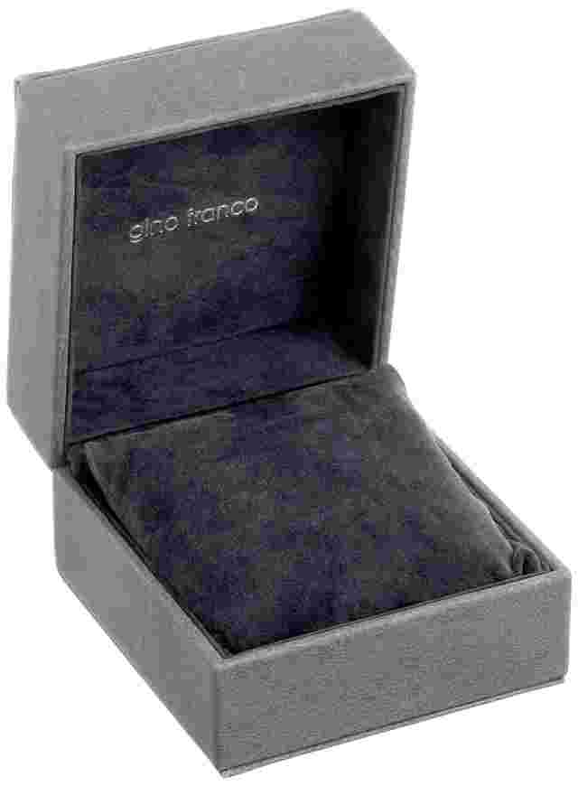 Men's Square Shape Black Steel Bracelet Watch w/ Date by Gino Franco