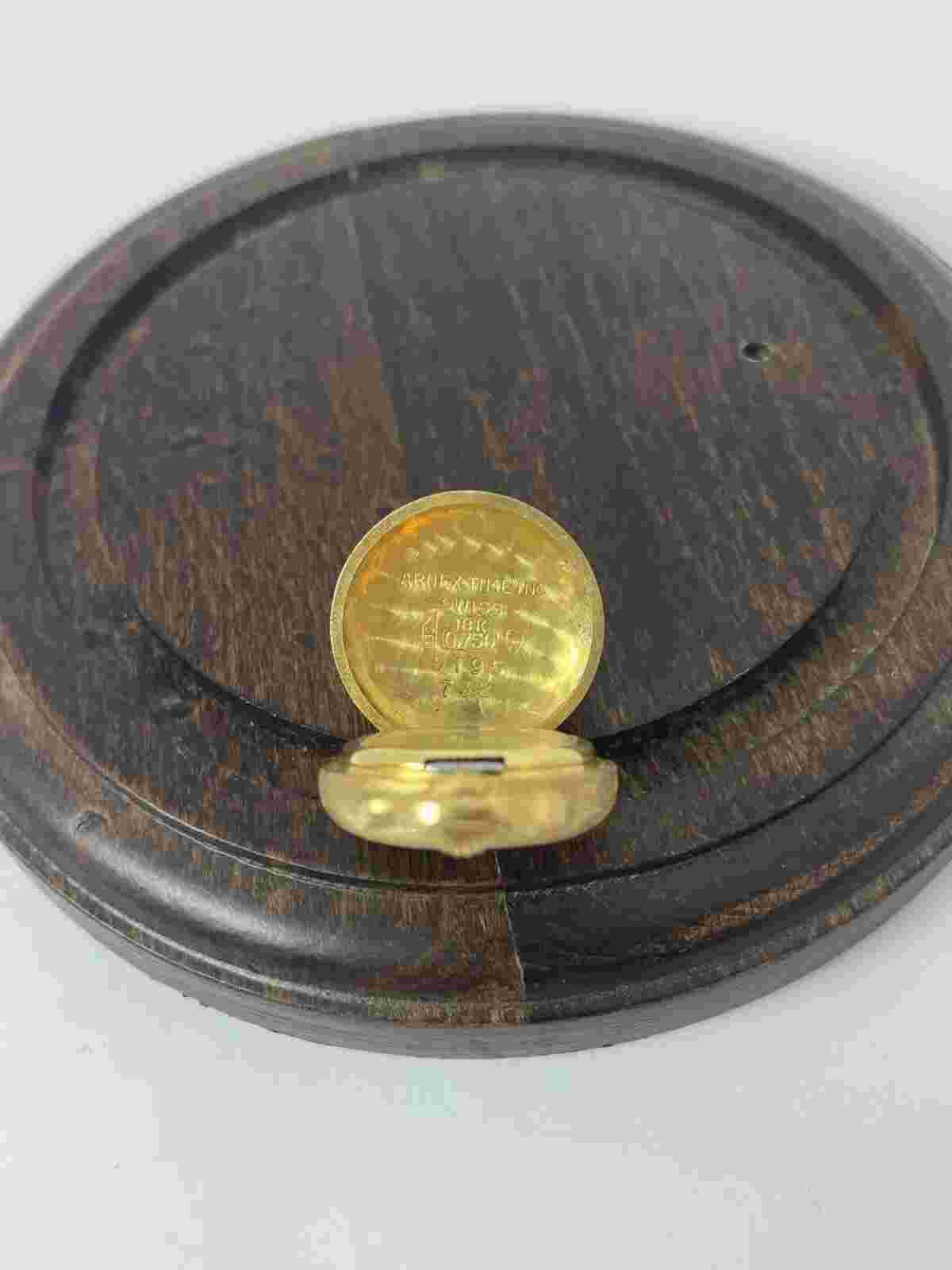 ARNEX 18K SOLID GOLD PENDANT WATCH