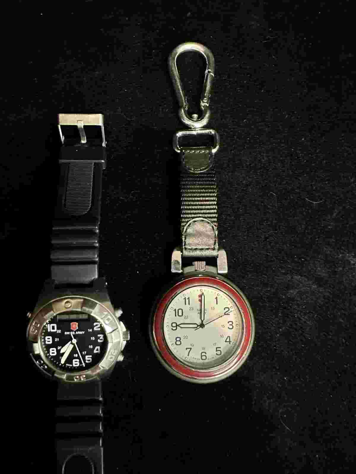 LOT OF 3 SWISS MILITARY STYLE WATCHES NEED BATTERIES