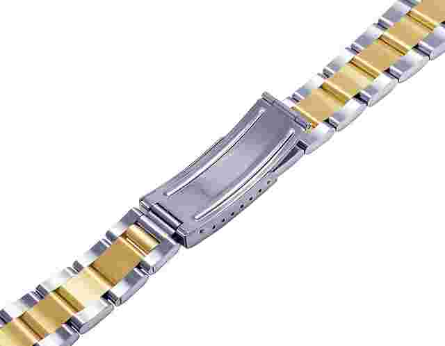 Mens Ladies 14K/ Steel Two Tone Oyster Watch Band for Rolex Datejust 36MM