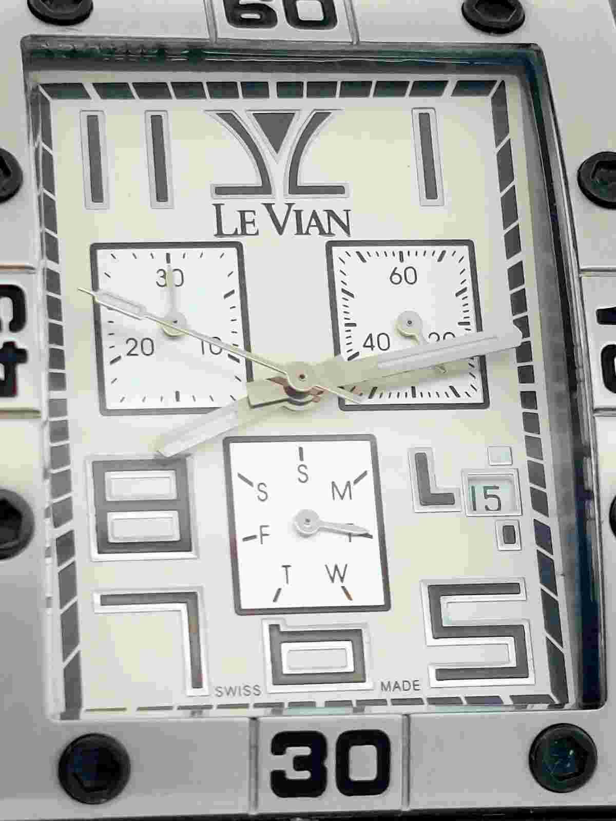 Le VIAN Chronograph Limited Edition 1/500 Swiss Made 50mm Men' Watch -LV105 BSSV