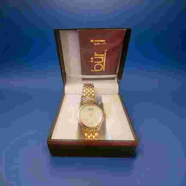 Women's Burgi BUR205YG Swarovski Crystal Gold Tone Stainless Steel Watch
