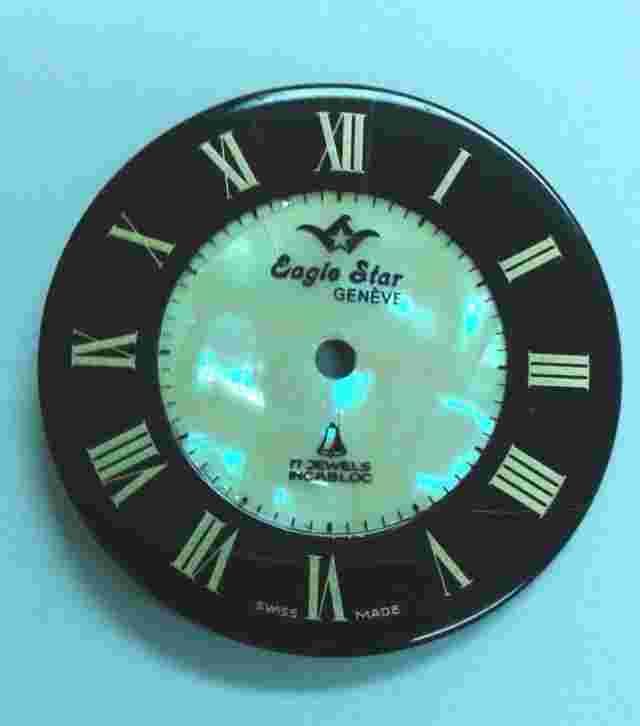 Eaglestar-Arnex alarm pocket watch dial 37.2mm with mother of pearls