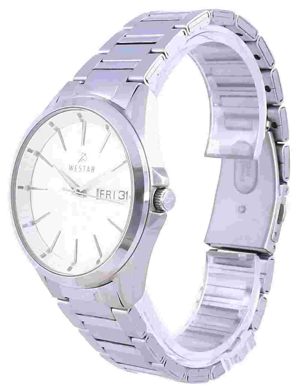 Westar Champagne Dial Stainless Steel Quartz 50212 STN 102 Men's Watch