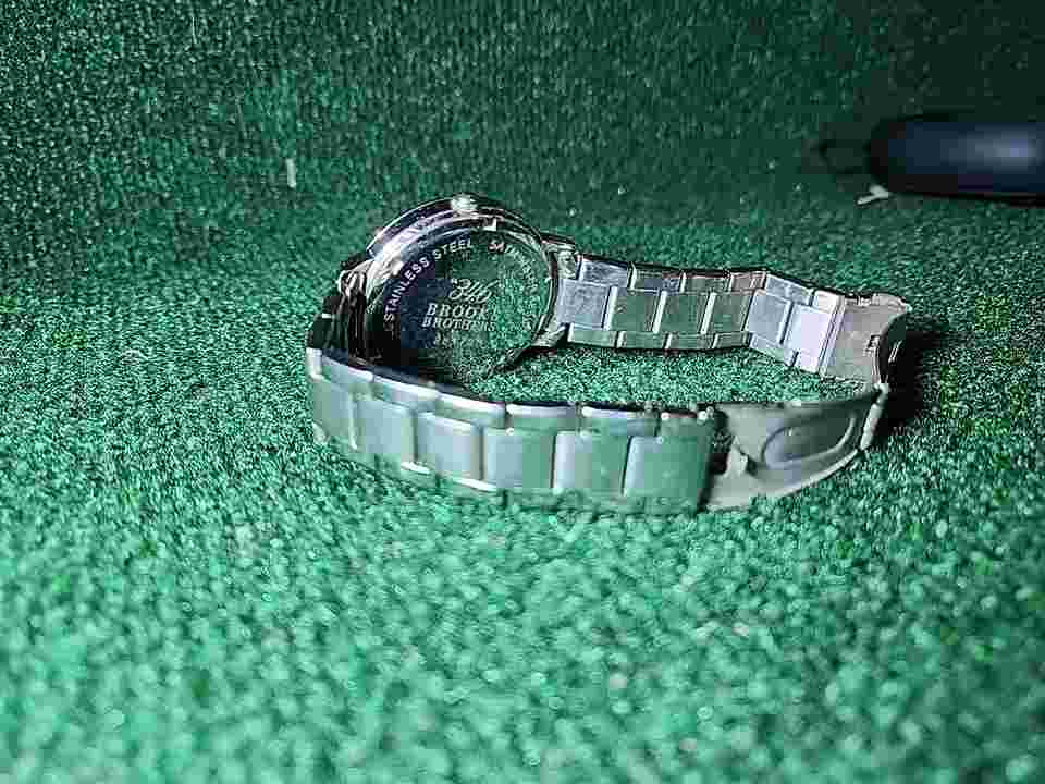 Brooks Brothers Men's All Stainless Steel "346" Watch Japan Movement