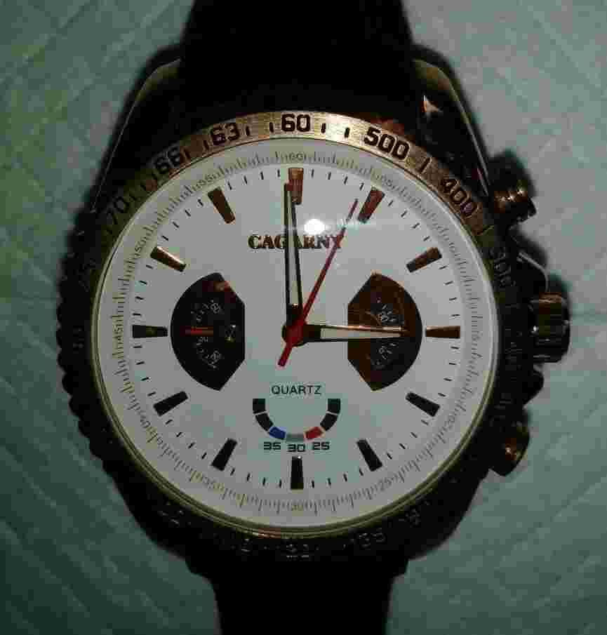 CAGARNY 6827 Student Quartz Sport Watch - Silicone Band Rose Gold Case