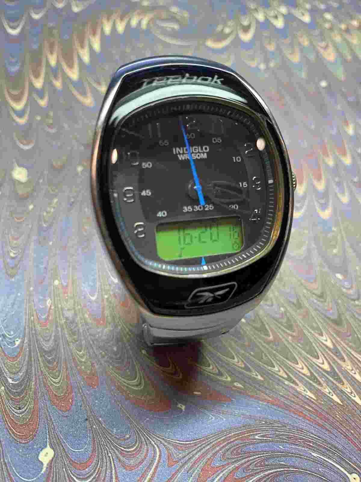 REEBOK Analog/Digital Men's Watch DAY Date ALARM Timer CHRONO All Work