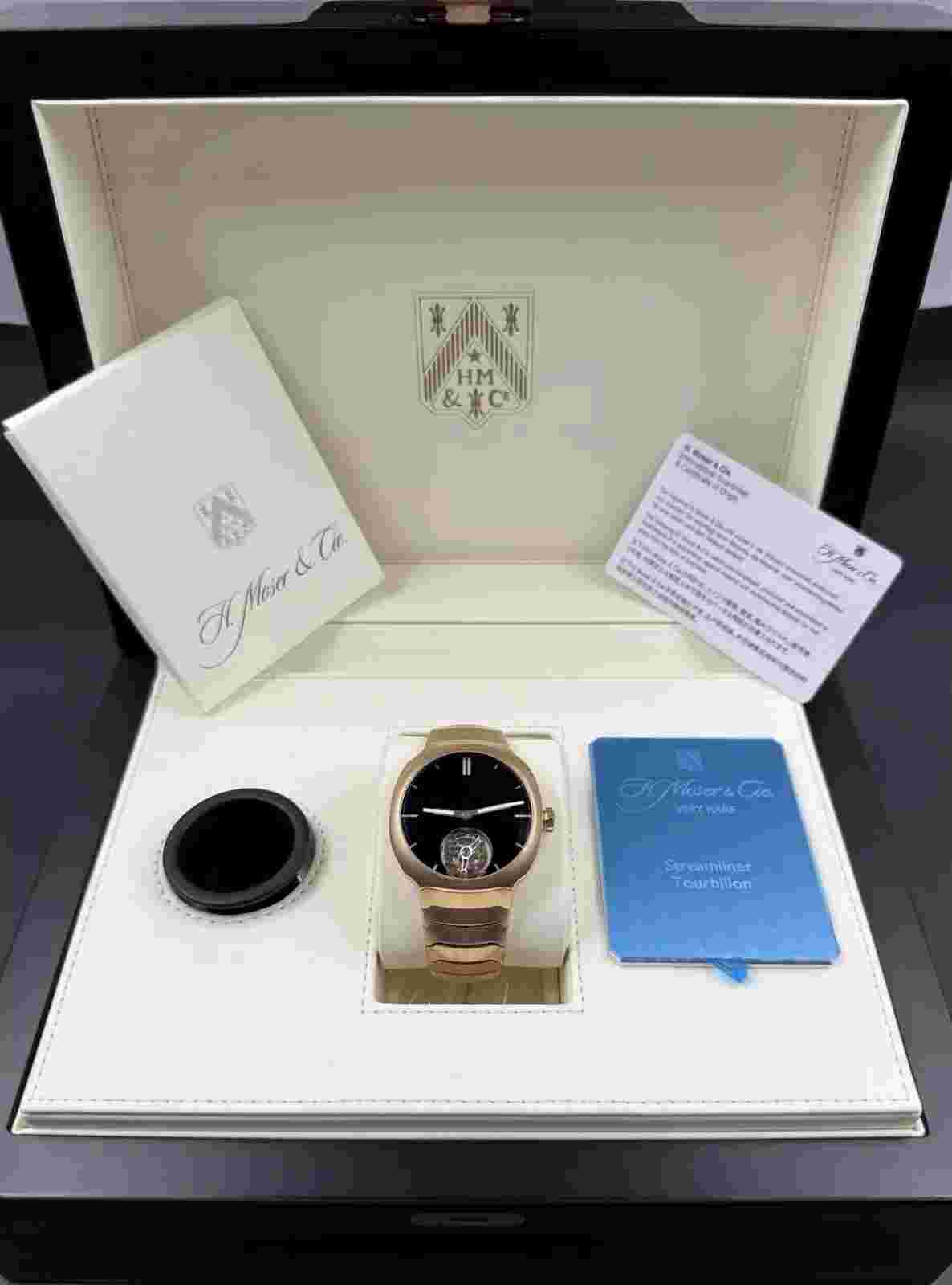 H. Moser & Cie Streamliner Tourbillon Rose Gold Vantablack Dial 6804-0400 2024