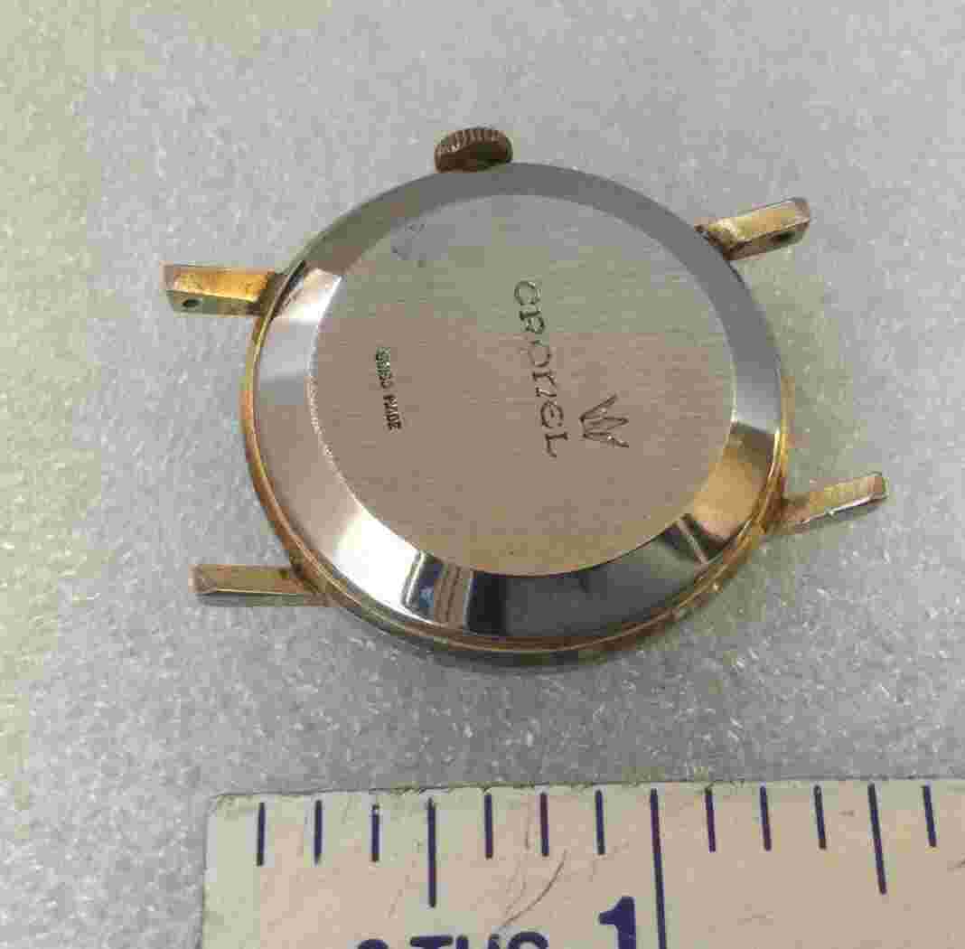Vintage CRONEL Plated  Gents Watch Spares Or Repair