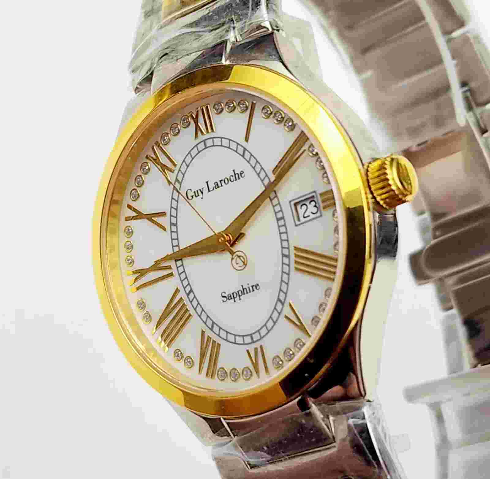 RARE,UNIQUE Men's Watch GUY LAROCHE GL-8393-01. Swiss Movement. Protective Films