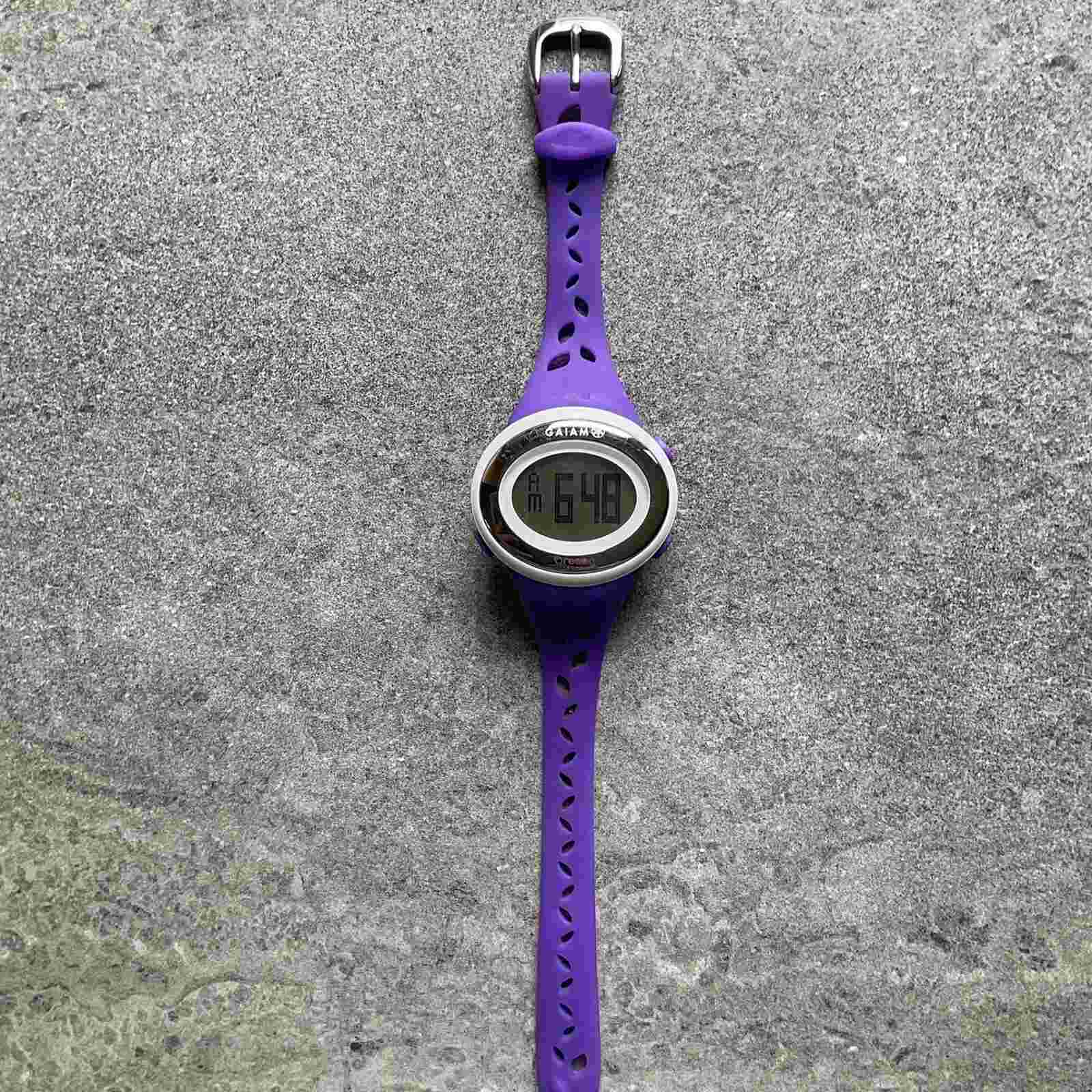 Unisex Gaiam By Oregon Scientific SE332M Watch, Purple Resin Band A5