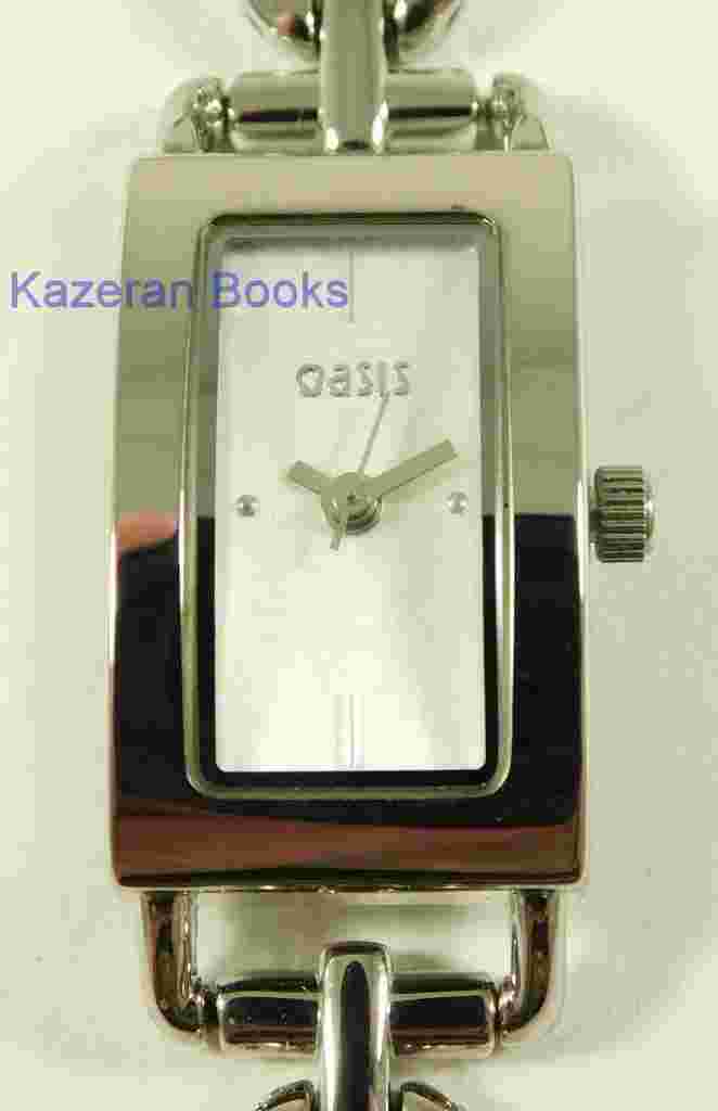 Working Ladies Oasis B431 Quartz Silver Tone Wristwatch With Box & New Battery