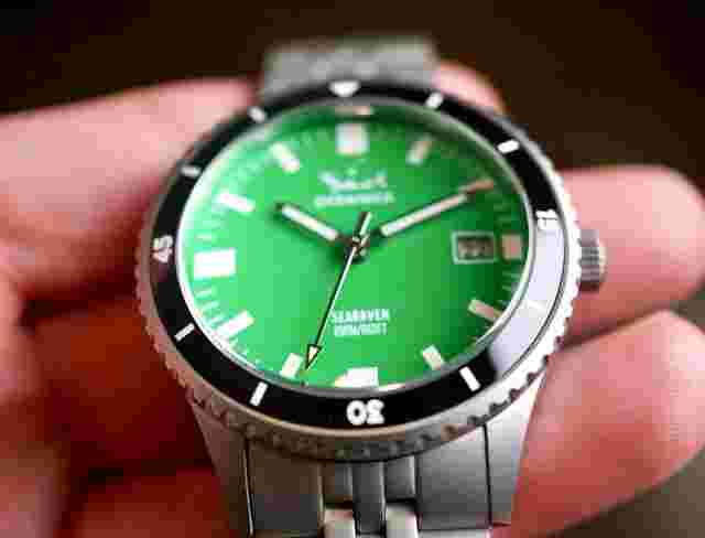 Oceanica Searaven 200M Dive Watch Miyota 9015 Green Dial