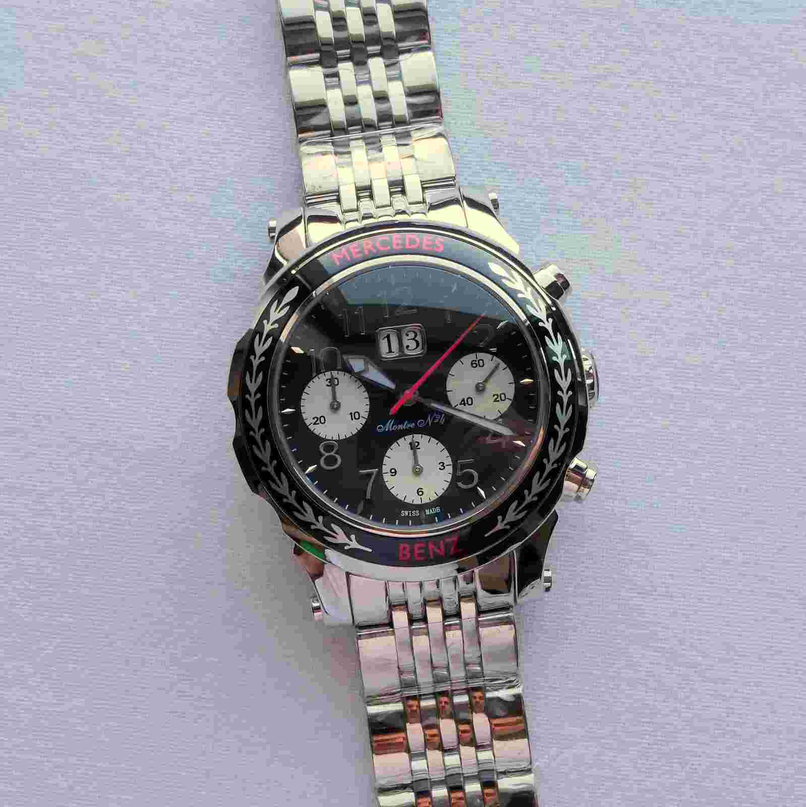 Mercedes Benz Classic Car Accessory Grand Data Swiss Automatic Chronograph Watch