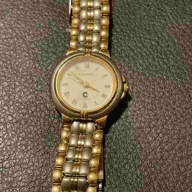 J.B Champion Watch Womens Two Tone Stainless Steel Classic Designer NOS