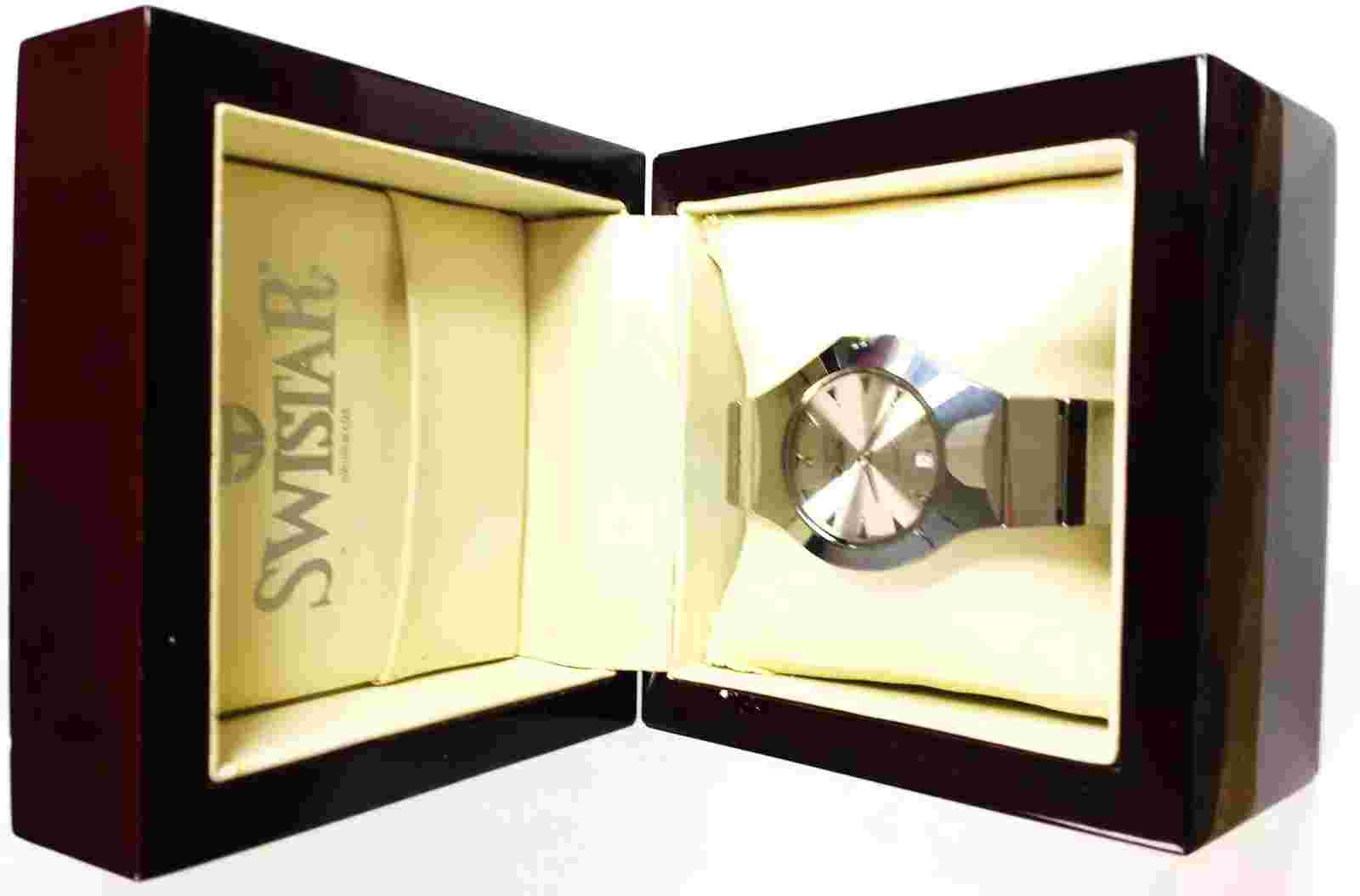 SWISTAR 34mm UNISEX TUNGSTEN SWISS 6.6661M SAPPHIRE CRYSTAL, THIN QUARTS WATCH