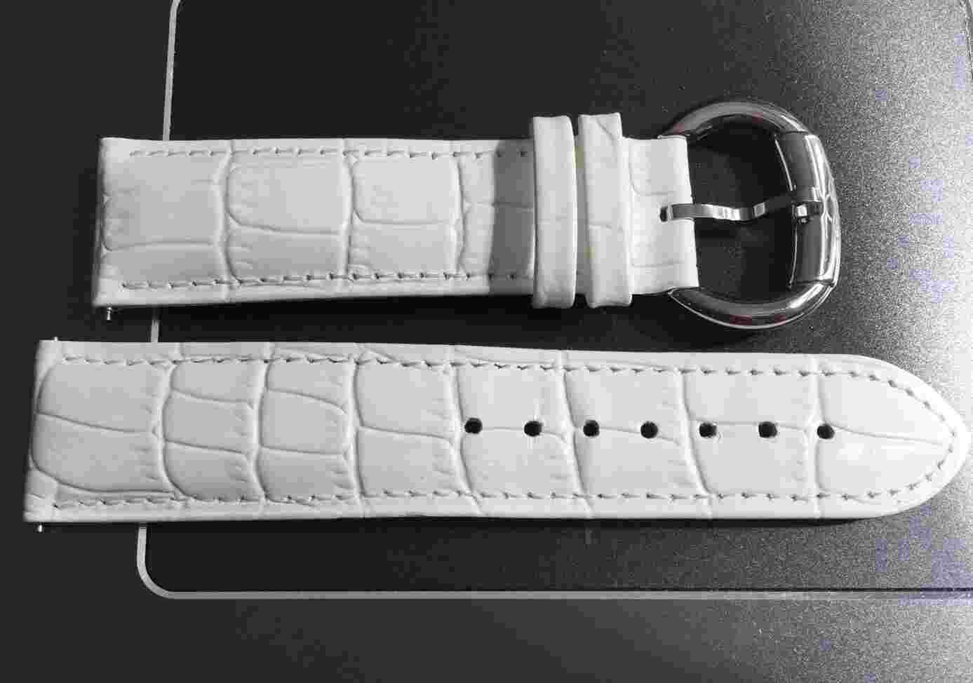 Genuine Links Of London 22mm White Leather Strap & Buckle 6090.1040 Quick Releas