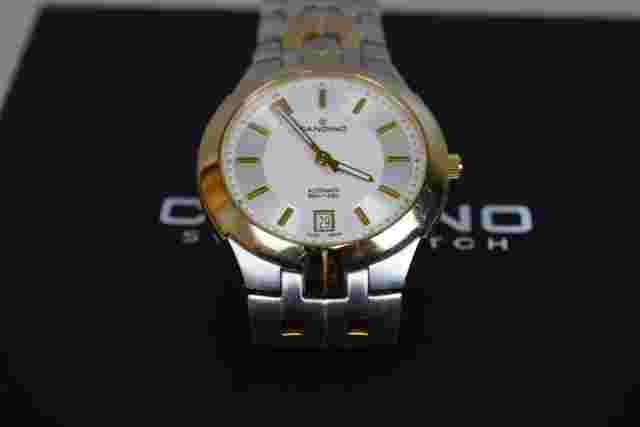 Men's Stainless Steel & Gold CANDINO Automatic Wristwatch Swiss Watch 50m 165ft