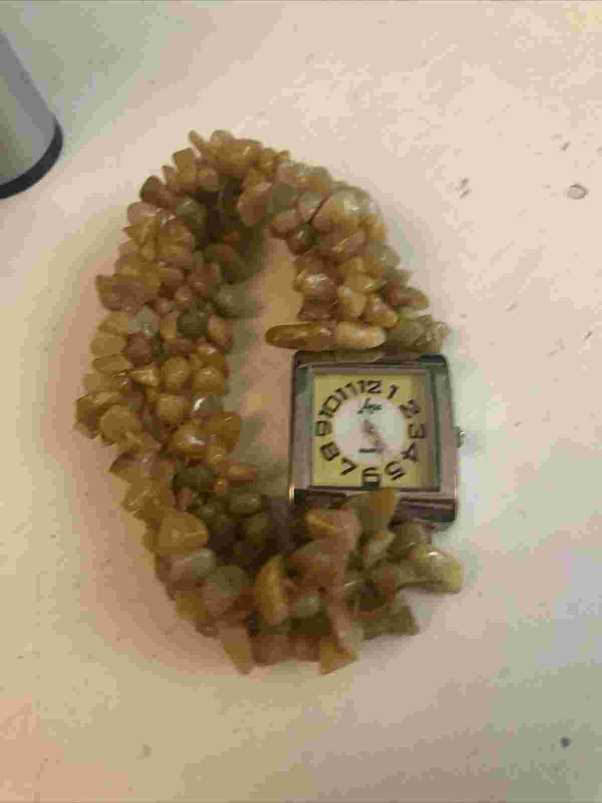 Aria Stone Watch NEW BATTERY