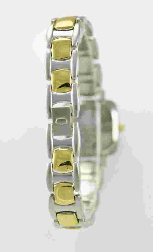 Charles Delon Womens Watch Silver Gold Stainless Water Resist Batt White Quartz