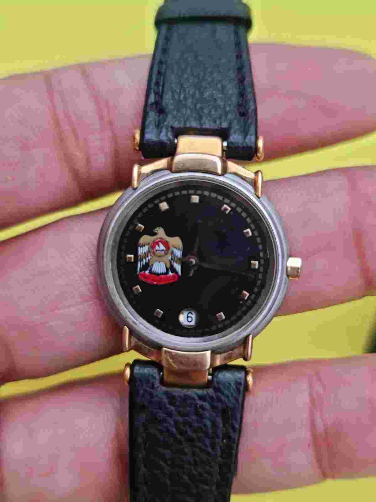 Vintage Exactus  18k Gold Filled Gifted Dial Quartz Swiss Woman's Watch