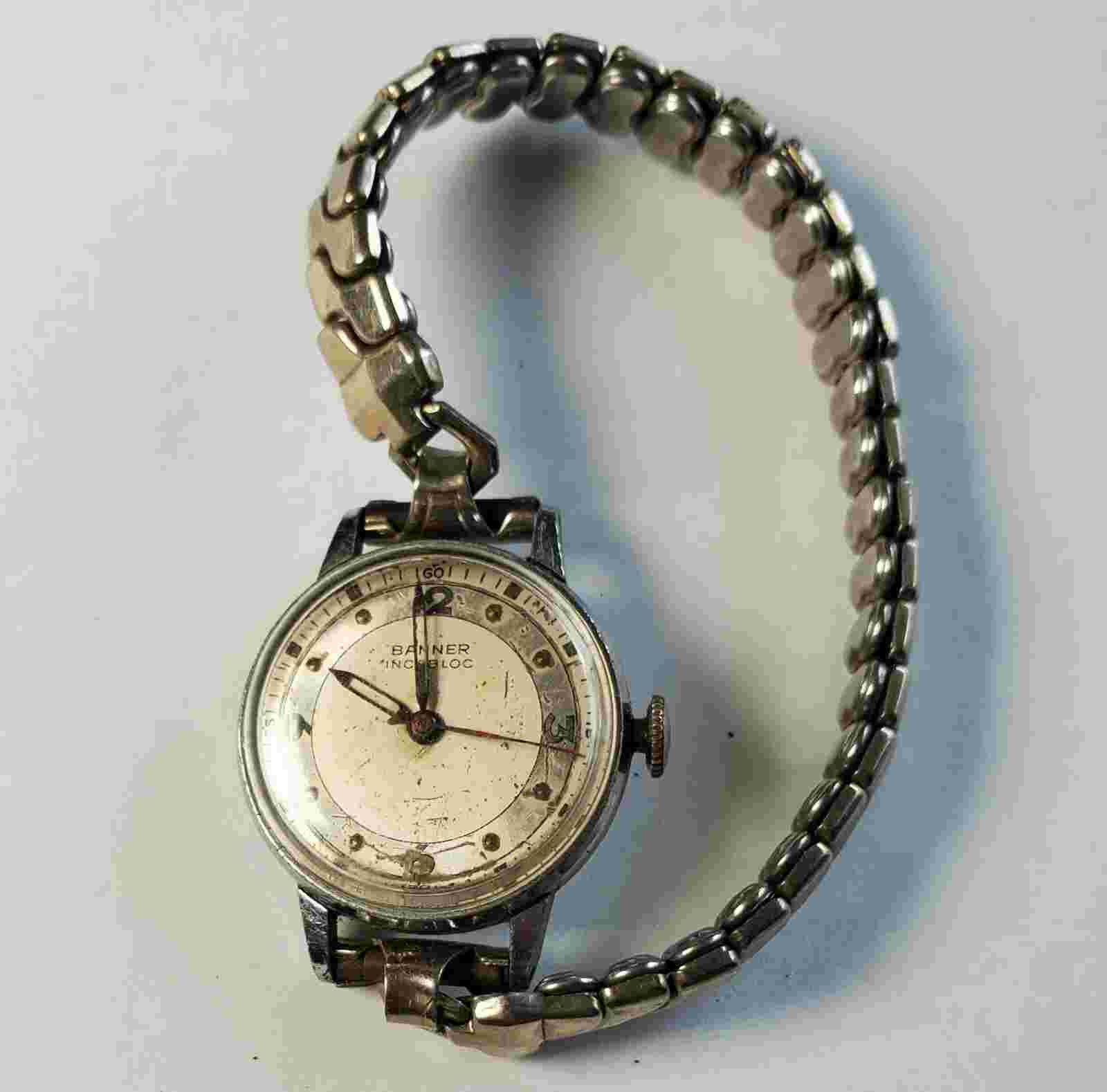 Vintage Banner Watch Co. Wrist Watch Swiss Made