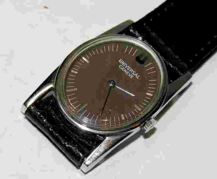 UNIVERSAL GENEVA STEEL WOMEN OVAL MECHANICAL (1178)