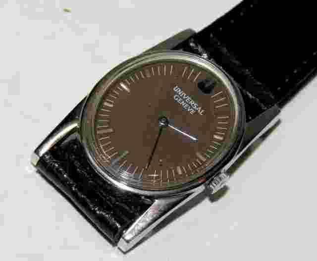 UNIVERSAL GENEVA STEEL WOMEN OVAL MECHANICAL (1178)