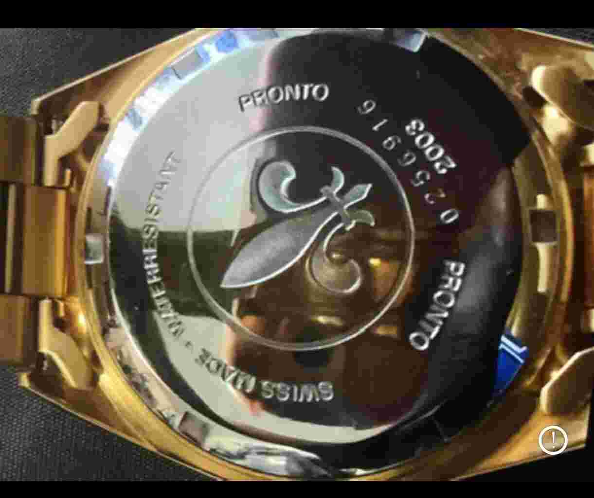 2003 PRONTO  0256916  AUTOMATIC MECHANICAL  MADE IN  SWISS WATER RESISTANT