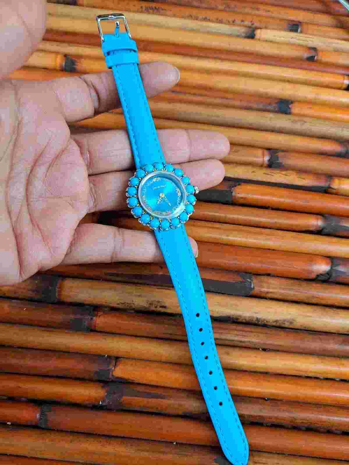 Beautiful Gem en Vogue Michael Valitutti NH sterling Silver 925 turquoise watch
