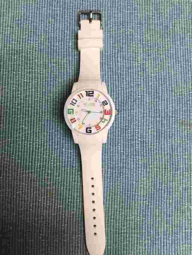 Working Crayo Festival White Dial / Silicone Unisex Watch CR2001 Rainbow Date