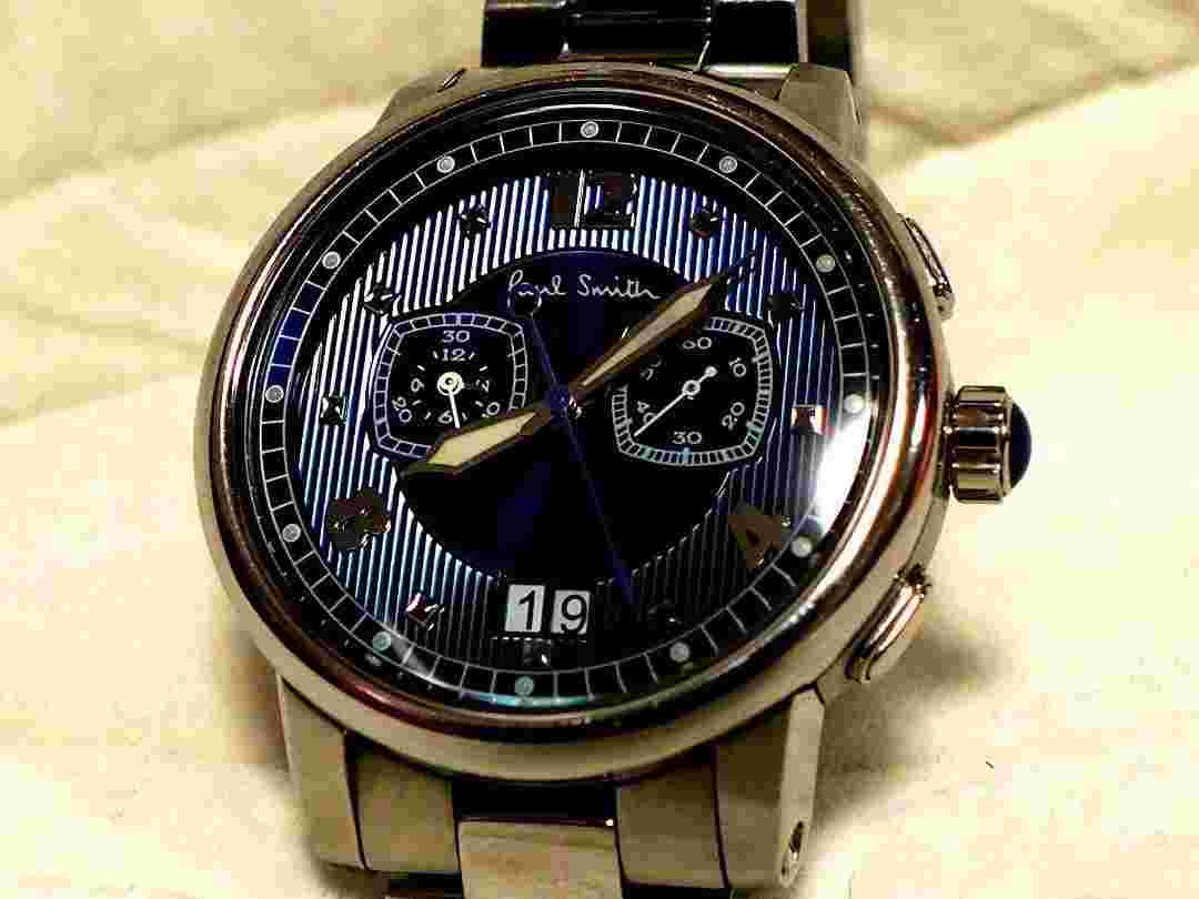 Wristwatch Paul Smith Mini Nottingham Large Date Chronograph Quartz Black Dial