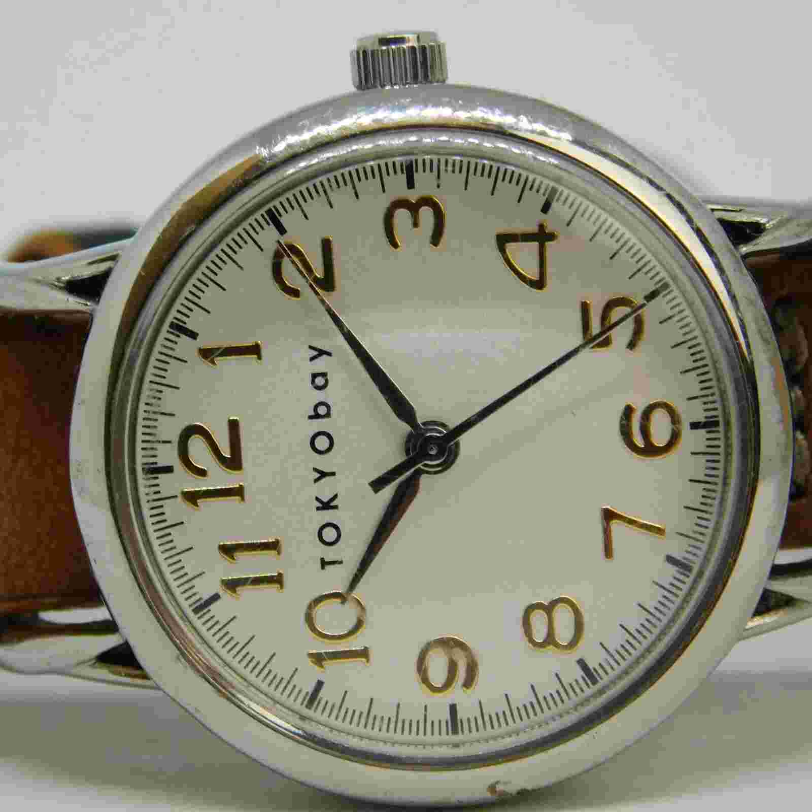TOKYObay Genuine Leather Quartz Analog Women's Watch New Battery