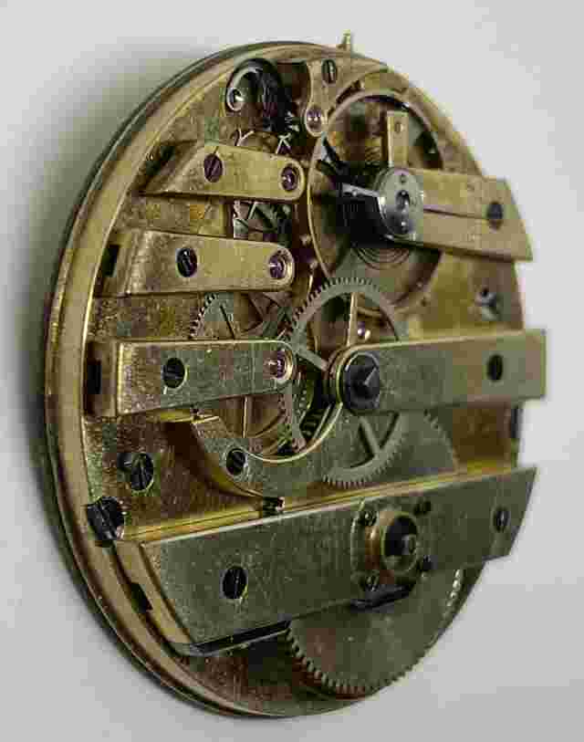 SWISS POCKET WATCH MOVEMENT Circa 1800 Runs