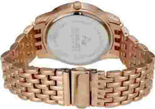 August Steiner  CN004R Round Kennedy Half Dollar Rose-tone Bracelet Mens Watch