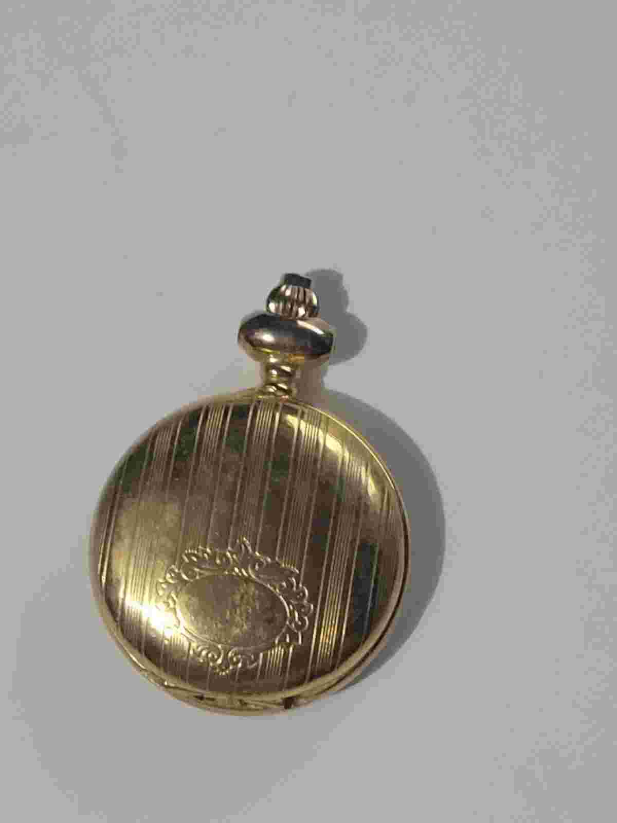 colibri pocket watch quartz Gold Tone