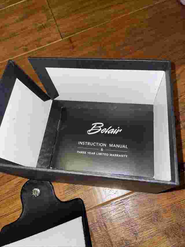 BELAIR Ladies Swiss Quartz Movement Brushed Stainless Steel Watch With Box
