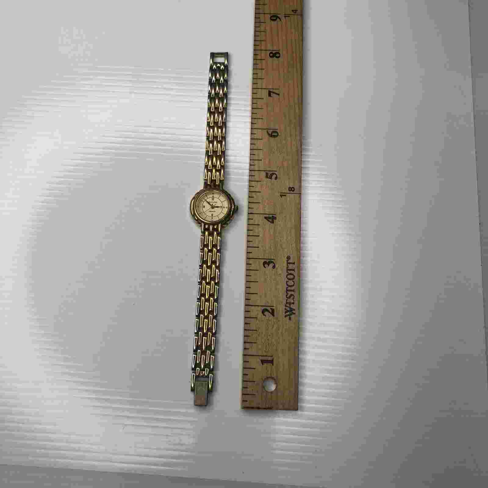 X11 Majestron Quartz Gold Ladies Retro Watch No Back Untested