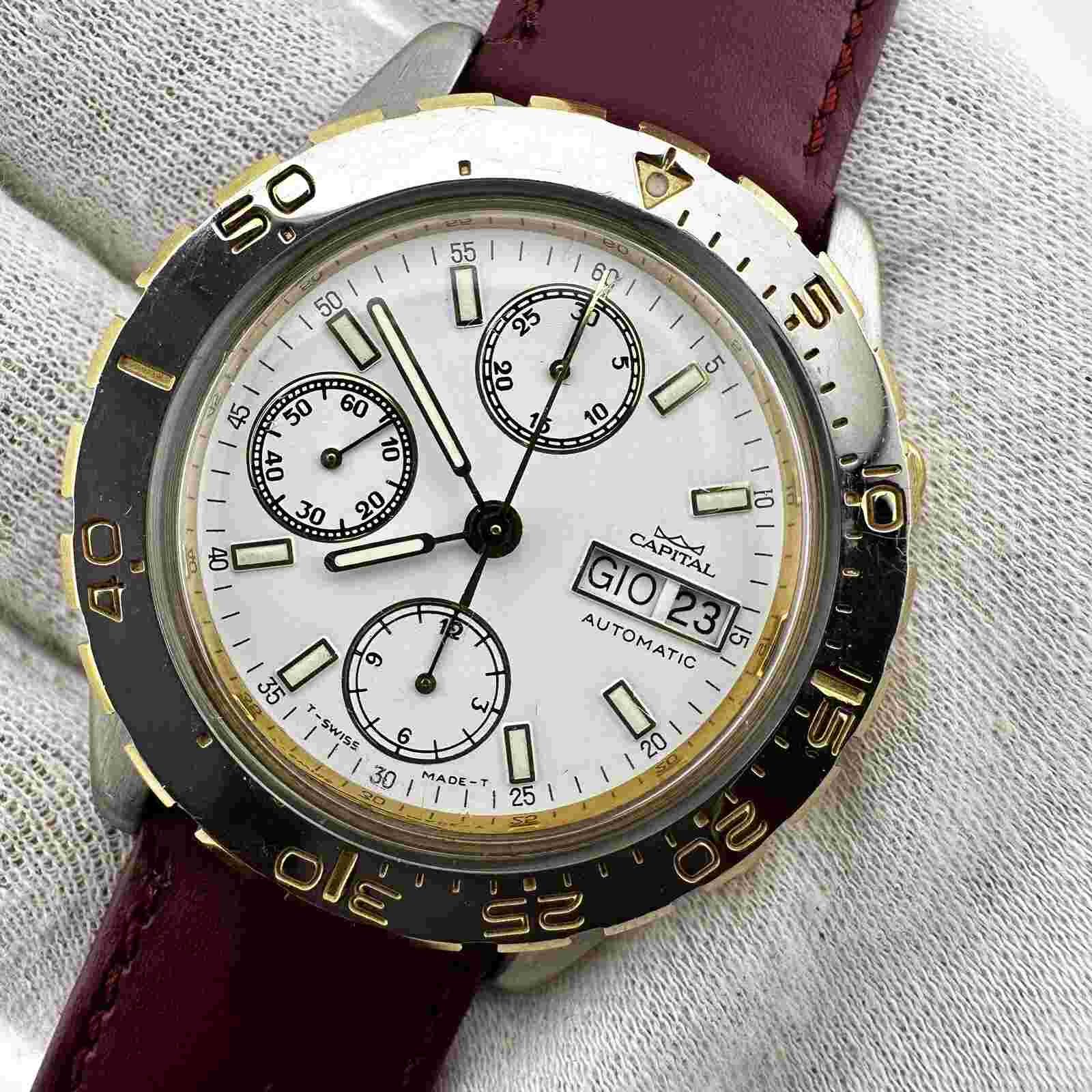 Watch Capital Chronograph 7750 4.073.0.0.29 Steel 38mm Daydate