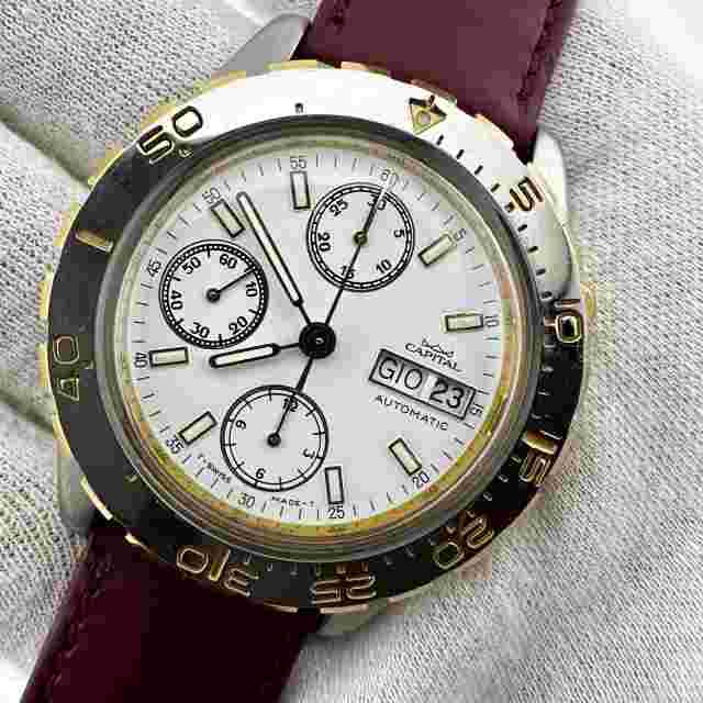 Watch Capital Chronograph 7750 4.073.0.0.29 Steel 38mm Daydate